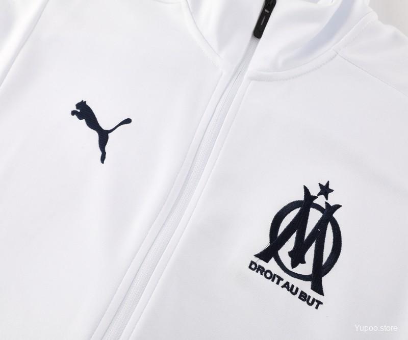 Conjunto de Treino Olympique Marselha 2024-25 - Casaco sem Capuz