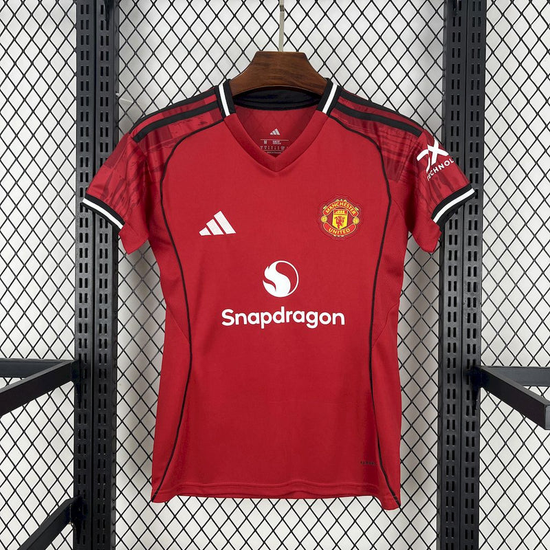 Camisola Feminina Manchester United 2025/26 - Home