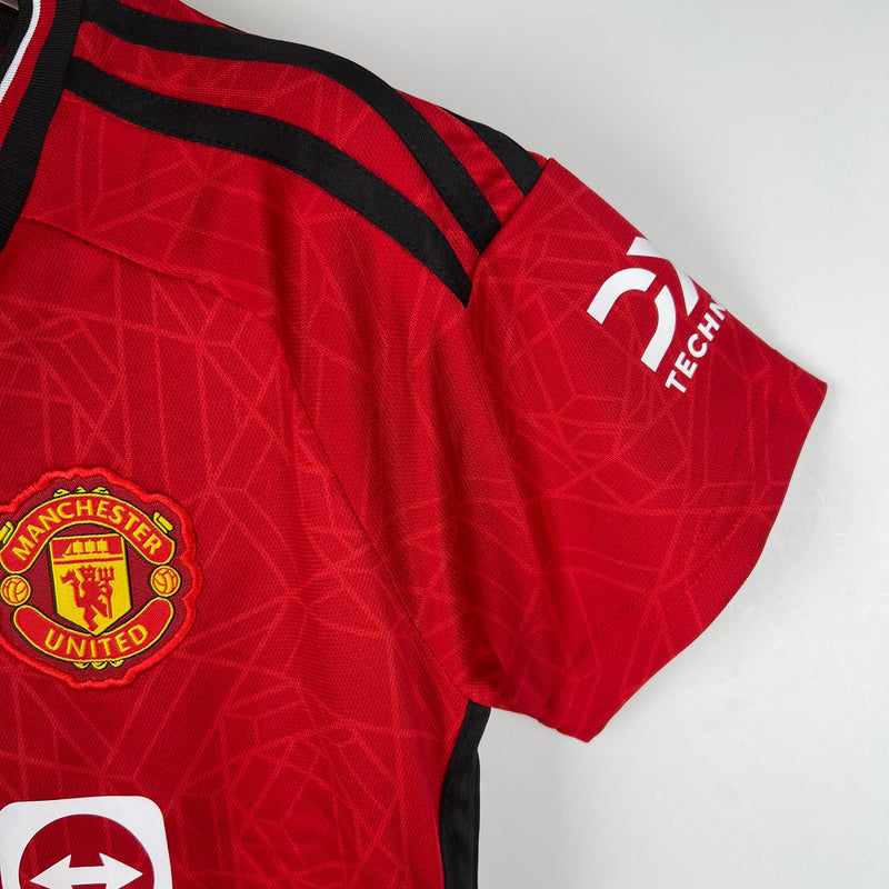 Camisola Feminina Manchester United 2023/24 Home