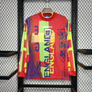 Camisola Retrô Manga Comprida Inglaterra 1996 Goleiro