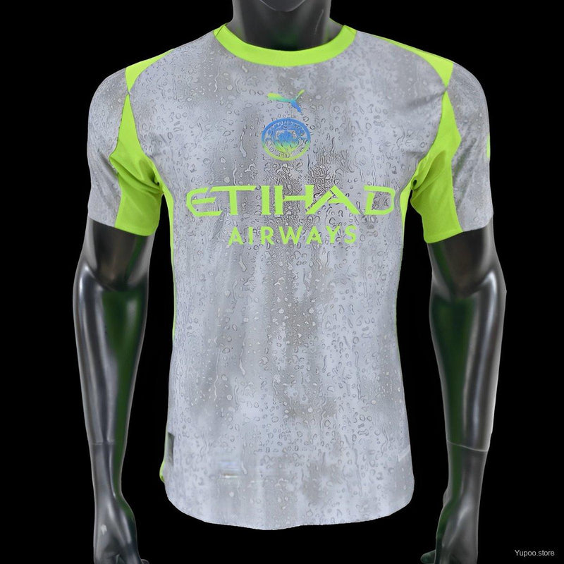 Camisola Manchester City 2025-26 Away Cinzenta Versão Jogador