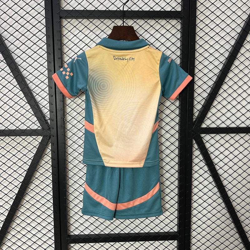 Conjunto Infantil Manchester City 2024/25 -  Fourth