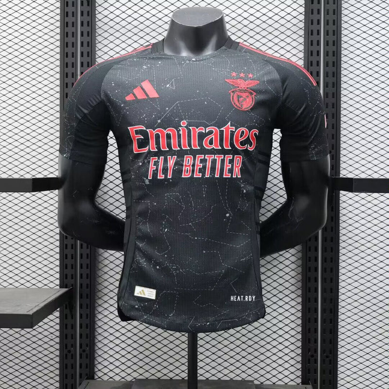 Camisola Benfica 2024-25 Away Preta Versão Jogador
