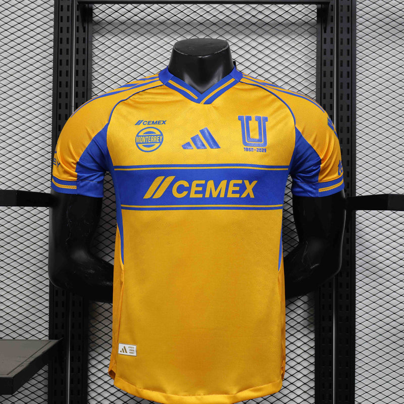 Camisola UANL Tigres 2025-26 Home Versão Jogador