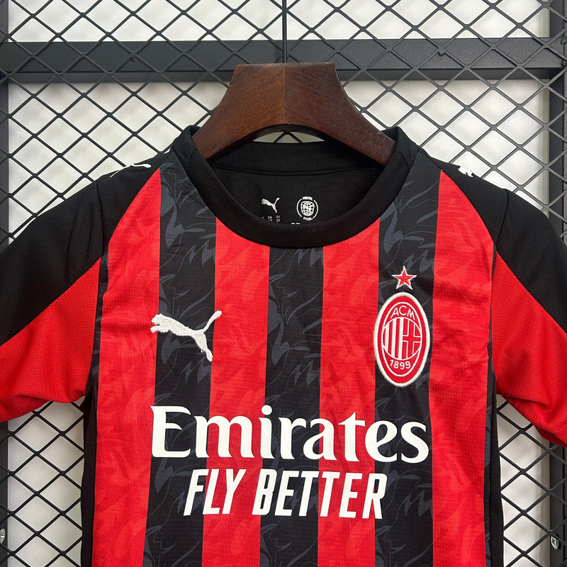 Conjunto Infantil Milan 2025/26 - Home