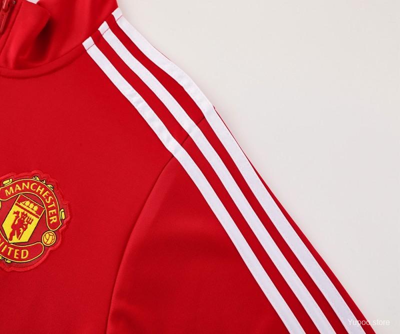 Conjunto de Treino Manchester United 2024-25 - Casaco sem Capuz