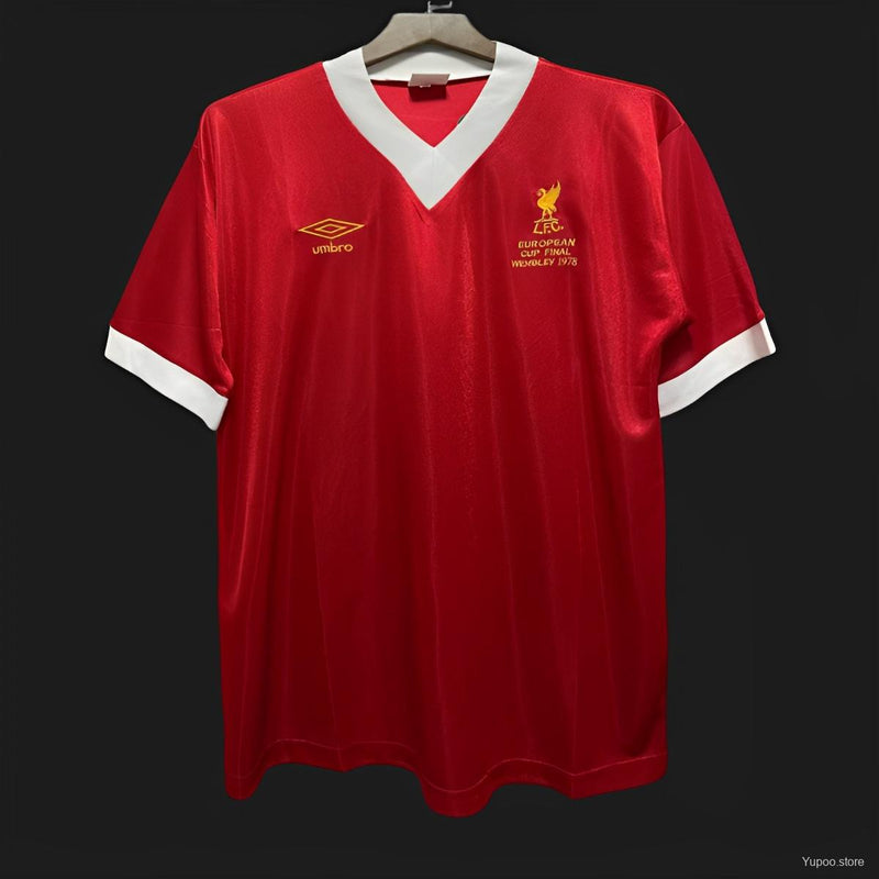 Camisola Retrô Liverpool 1978-79 Home - Final UCL