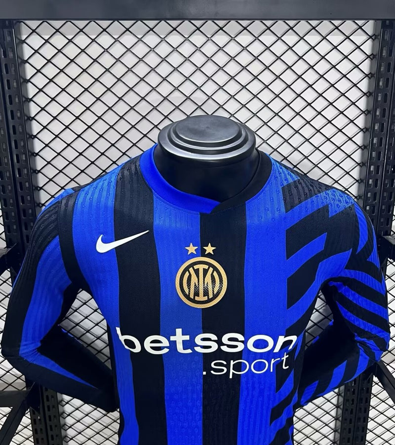 Camisola Manga Comprida Inter Milão 2024-25 Home Versão Jogador