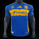 Camisola Tigres UANL 2023-24 Away Azul Versão Jogador
