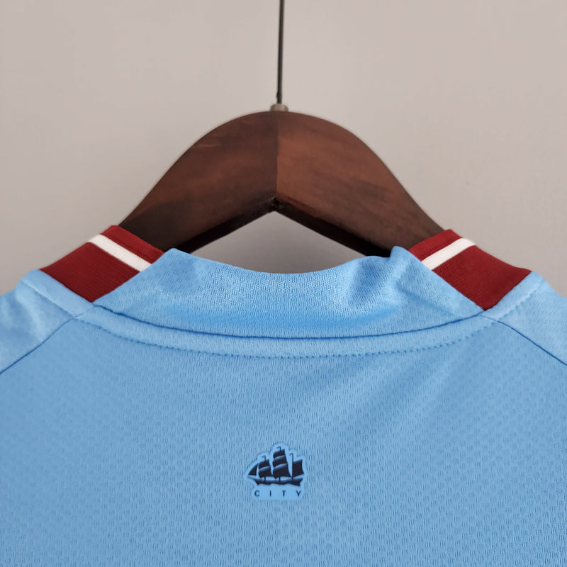 Camisola Feminina Manchester City 2022/23 Home