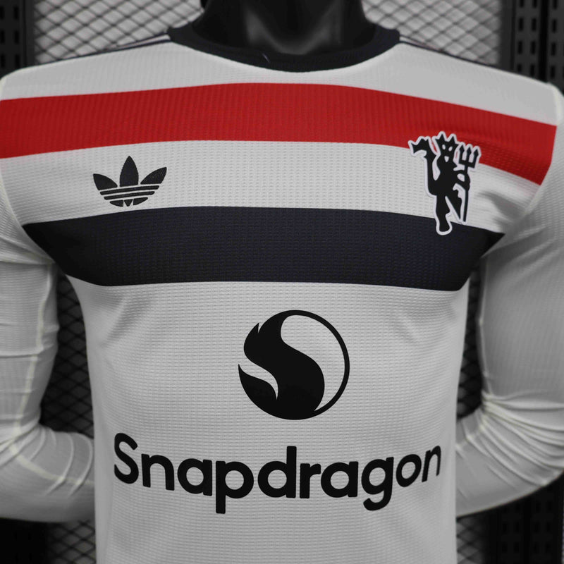 Camisola Manga Comprida Manchester United 2024-25 Away Versão Jogador