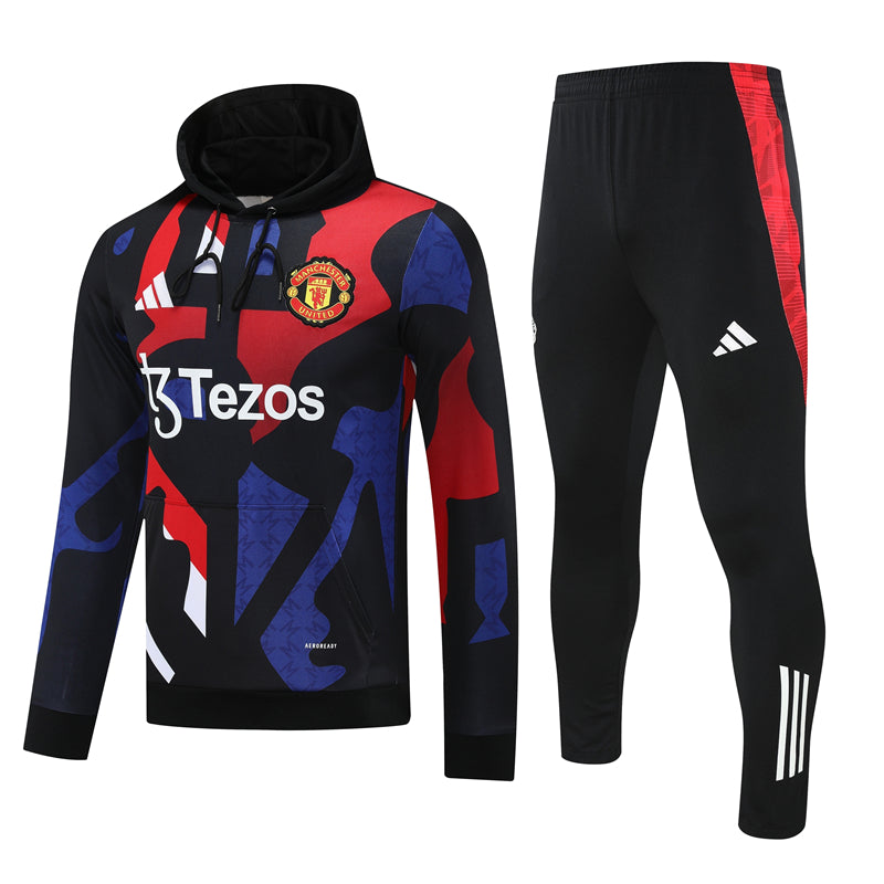 Conjunto de Treino Manchester United 2025-26 - Casaco com Capuz