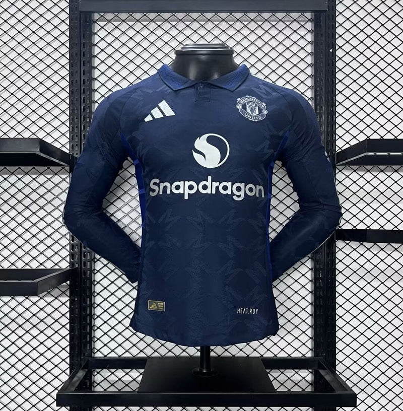 Camisola Manga Comprida Manchester United 2024-25 Away Versão Jogador