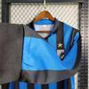 Camisola Retrô Manga Comprida Inter Milão 1988-90 Home