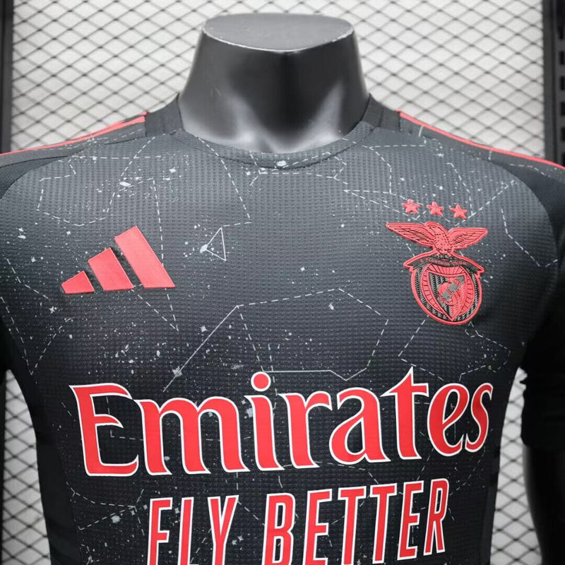 Camisola Benfica 2024-25 Away Preta Versão Jogador