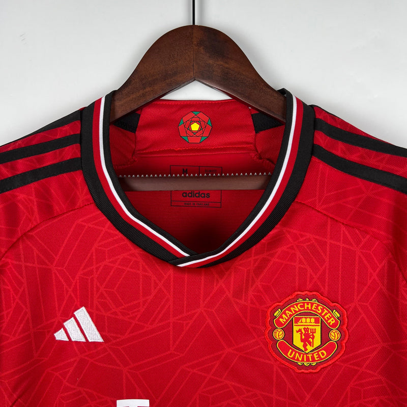 Camisola Feminina Manchester United 2023/24 Home
