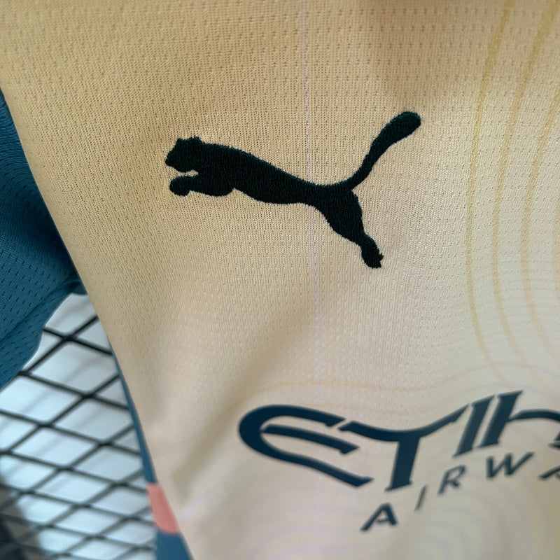 Conjunto Infantil Manchester City 2024/25 -  Fourth