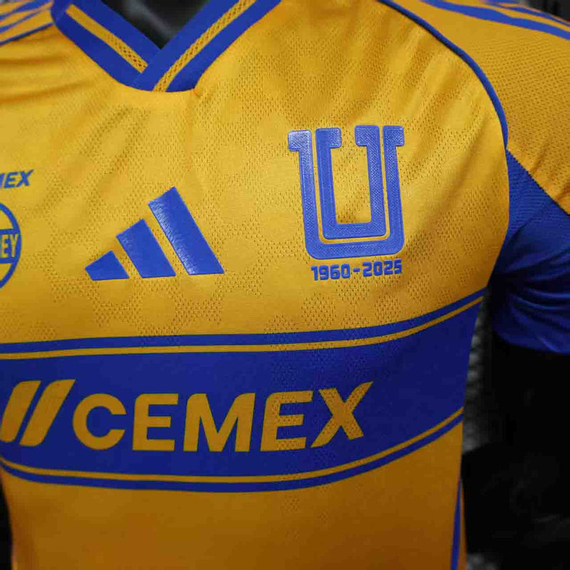 Camisola UANL Tigres 2025-26 Home Versão Jogador