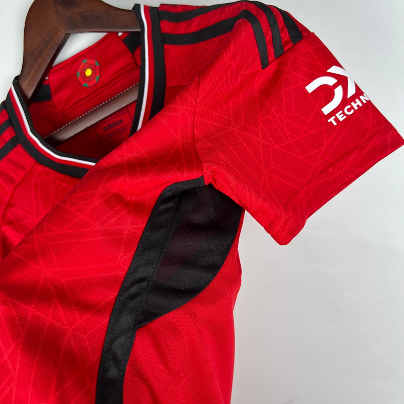 Camisola Feminina Manchester United 2023/24 Home