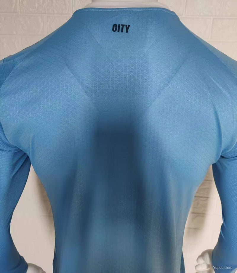 Camisola Manga Comprida Manchester City 2025-26 Home Versão Jogador