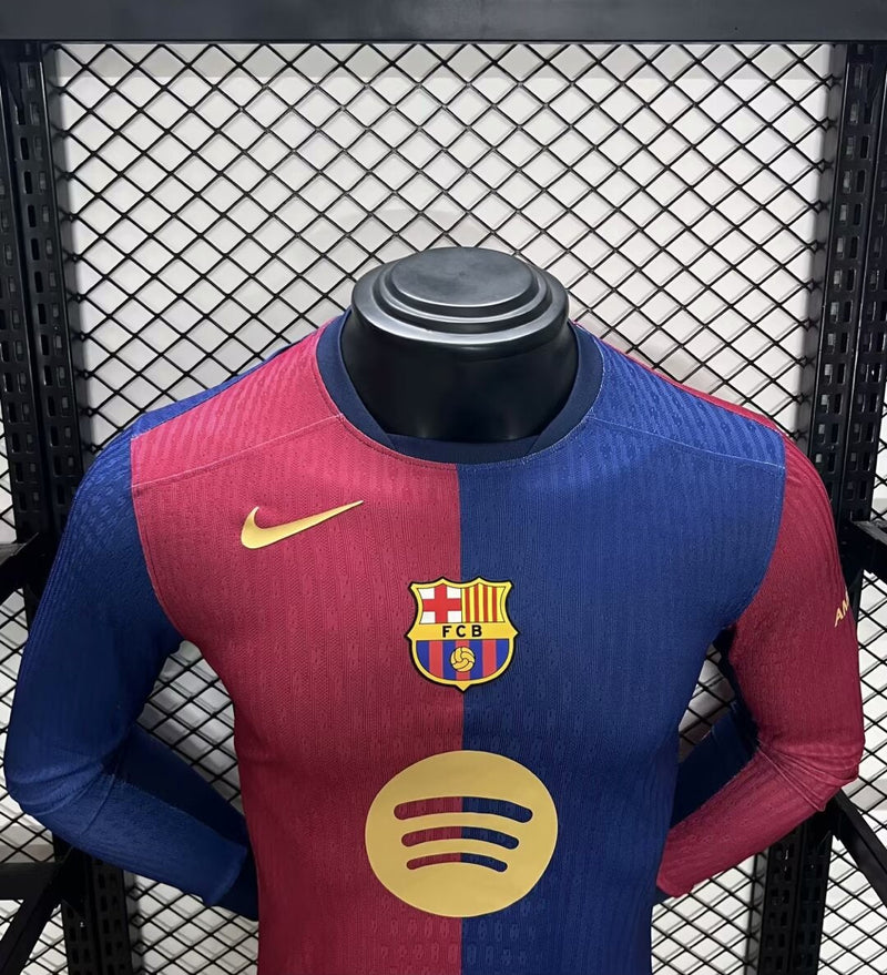 Camisola Manga Comprida FC Barcelona 2024-25 Home Versão Jogador