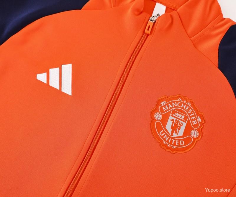 Conjunto de Treino Manchester United 2024-25 - Casaco sem Capuz