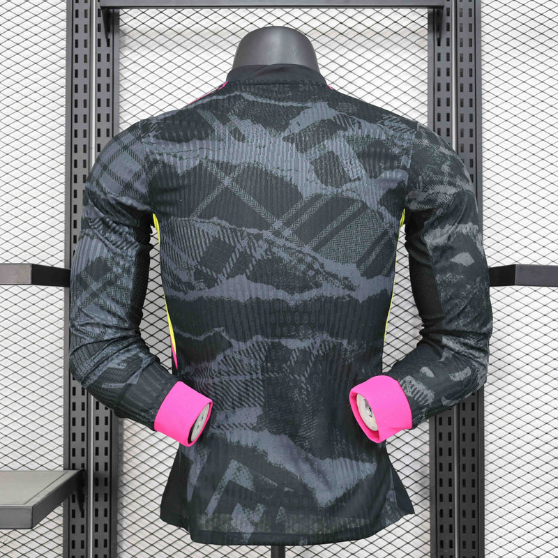 Camisola Manga Comprida Chelsea 2024-25 Away Preta Versão Jogador