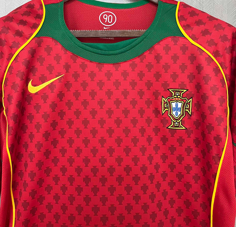 Camisola Retrô Portugal 2004 Home - FIGO