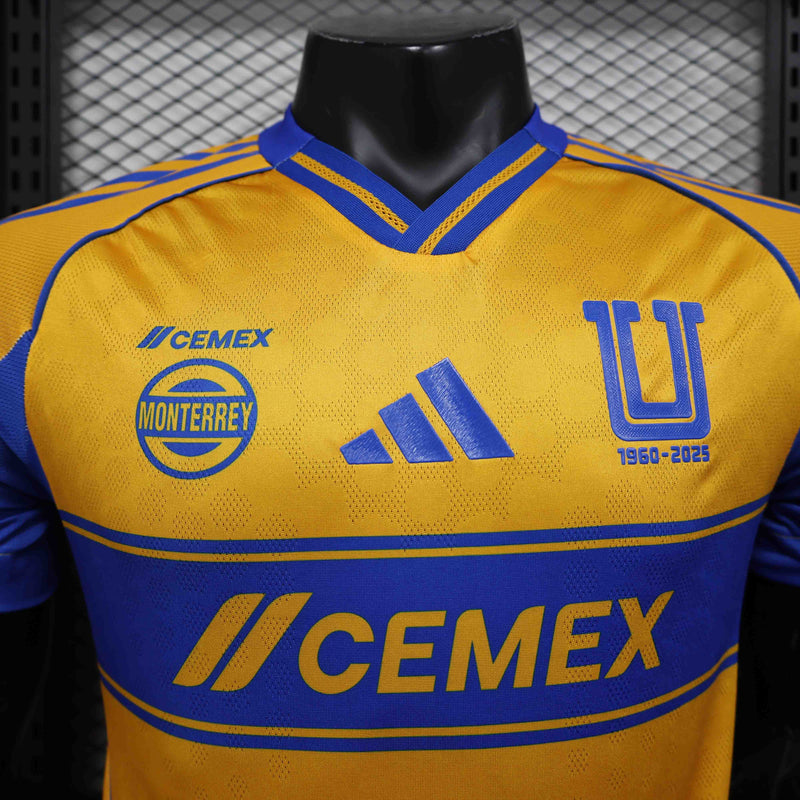 Camisola UANL Tigres 2025-26 Home Versão Jogador