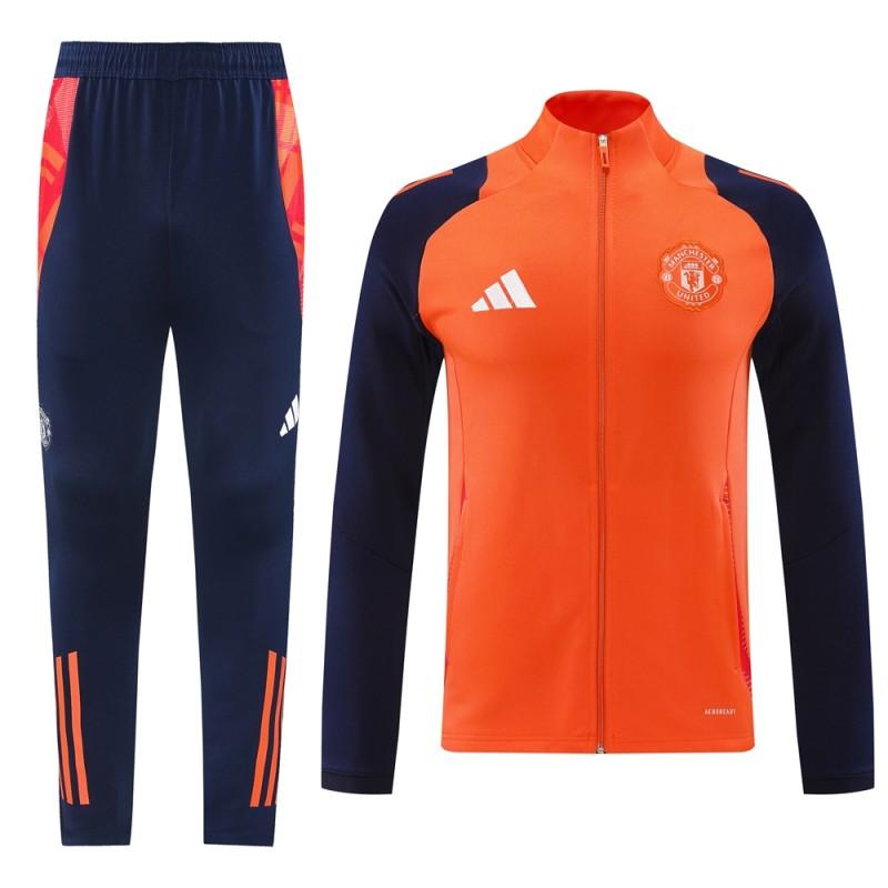 Conjunto de Treino Manchester United 2024-25 - Casaco sem Capuz