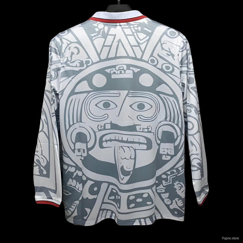 Camisola Retrô Manga Comprida México 1998 Away