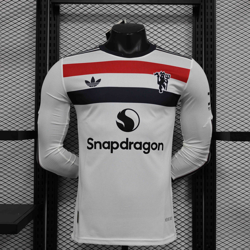 Camisola Manga Comprida Manchester United 2024-25 Away Versão Jogador