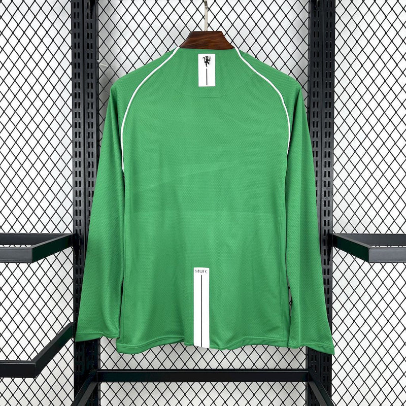 Camisola Retrô  Manga Comprida Manchester United 2007-08 Goleiro