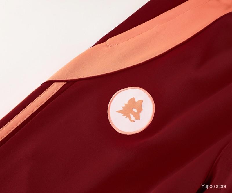 Conjunto de Treino AS Roma 2024-25 - Casaco sem Capuz