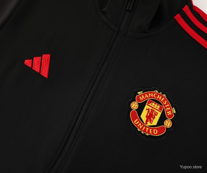 Conjunto de Treino Manchester United 2024-25 - Casaco sem Capuz