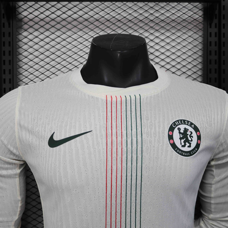 Camisola Manga Comprida Chelsea 2025-26 Away Versão Jogador