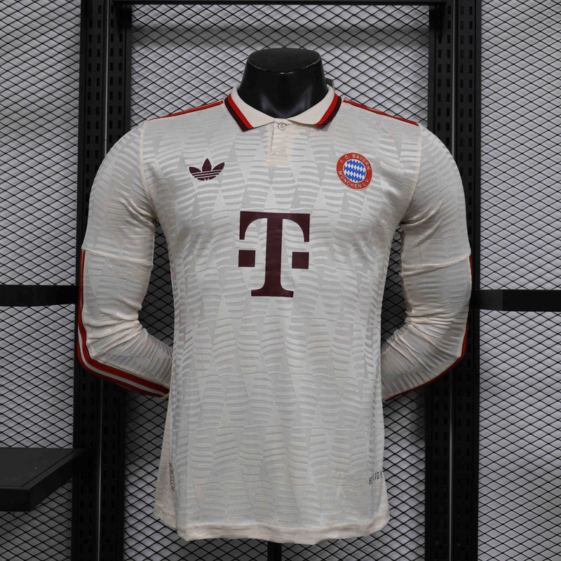 Camisola Manga Comprida FC Bayern Munique 2024-25 Edição 125º Aniversário  Versão Jogador