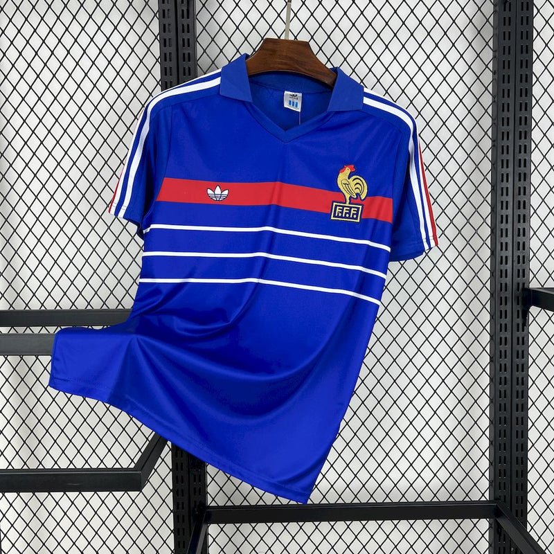 Camisola Retrô França 1984 Home
