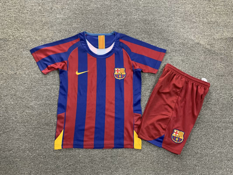 Conjunto Infantil Retrô FC Barcelona 2005-06 - Home