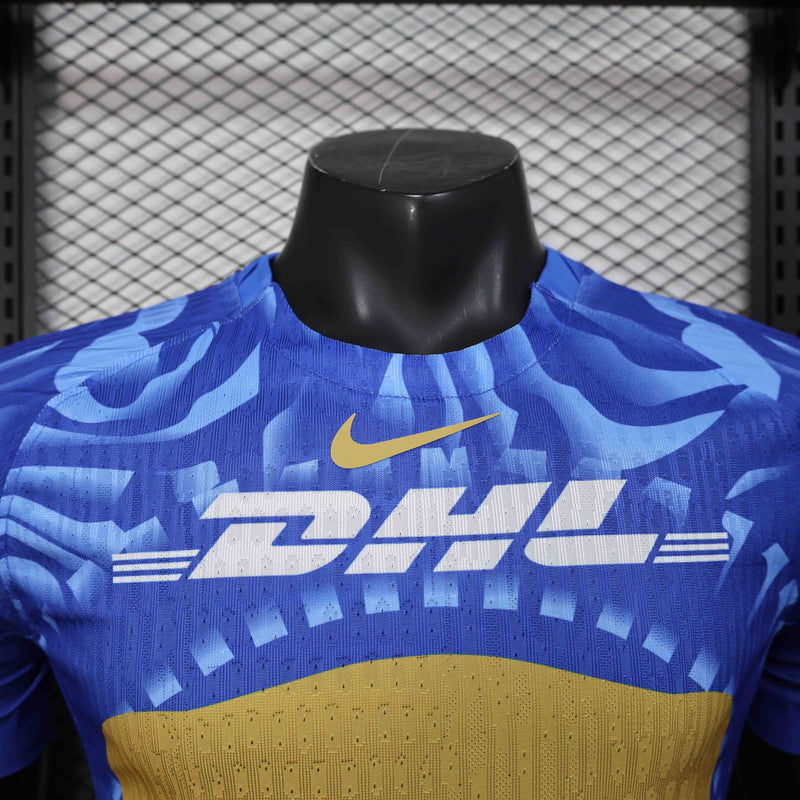 Camisola Pumas 2025-26 Away Azul Versão Jogador