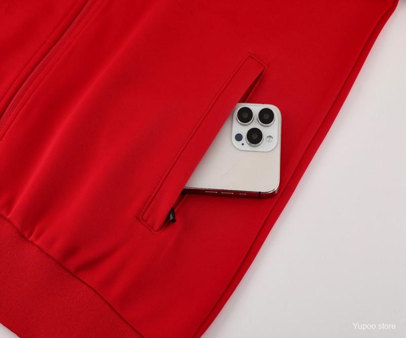 Conjunto de Treino Manchester United 2024-25 - Casaco sem Capuz