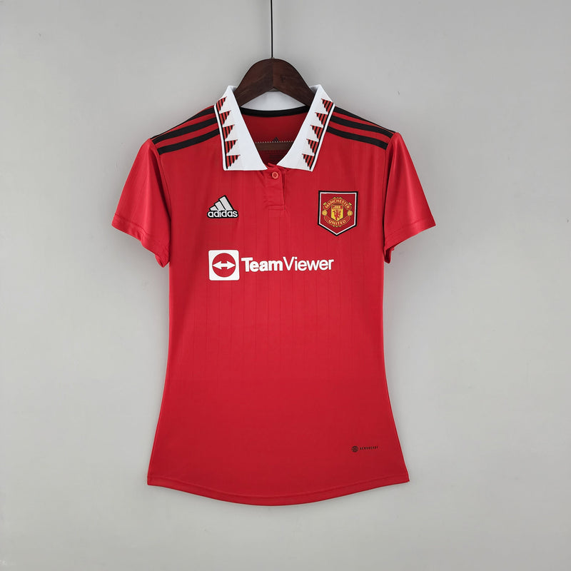 Camisola Feminina Manchester United 2022/23 Home