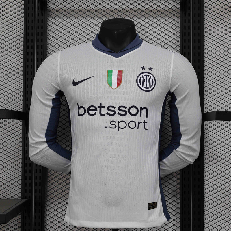 Camisola Manga Comprida Inter Milão 2024-25 Away Versão Jogador