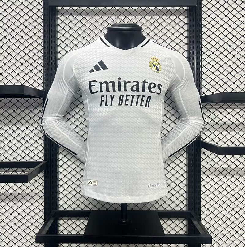 Camisola Manga Comprida Real Madrid CF 2024-25 Home Versão Jogador