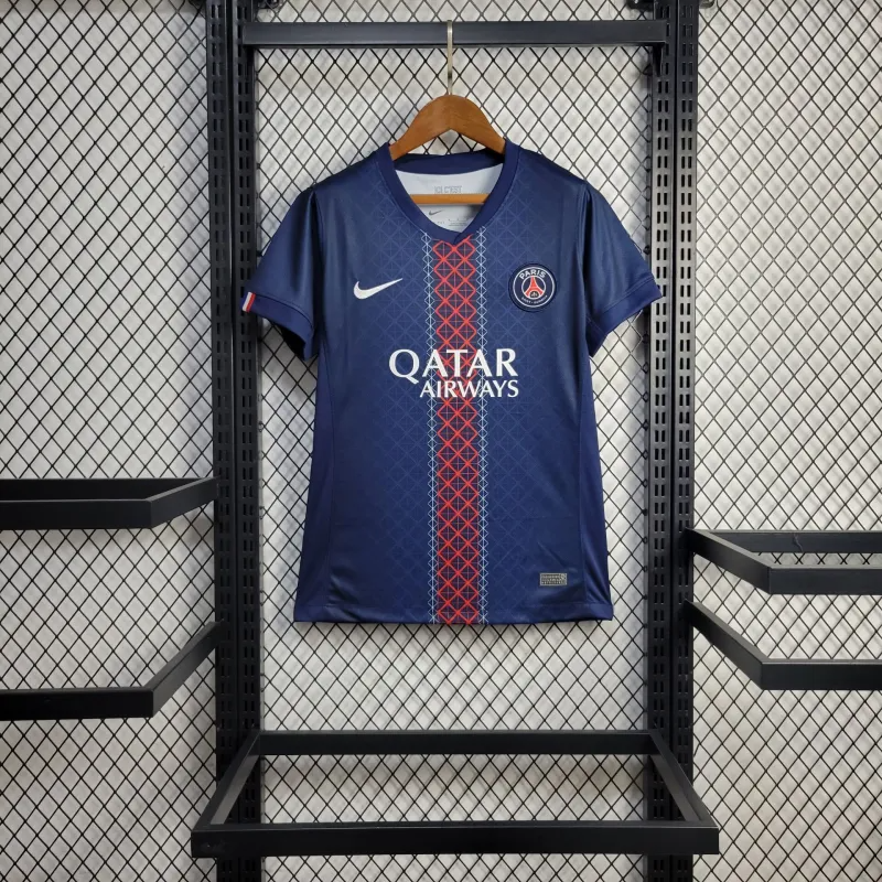 Camisola Feminina Paris Saint Germain 2025/26 Home