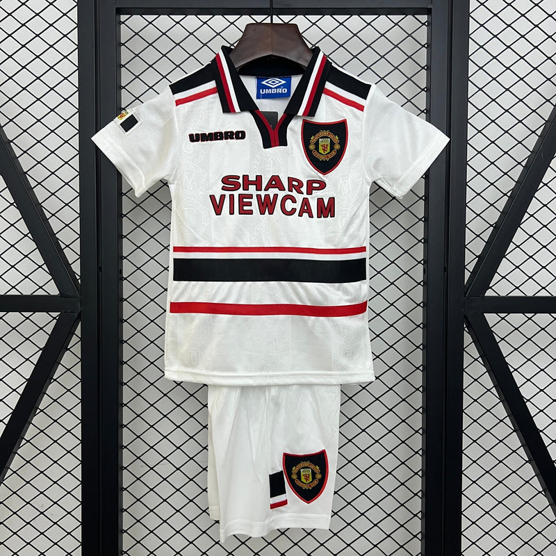 Conjunto Infantil Retrô Manchester United 1997-98 Away