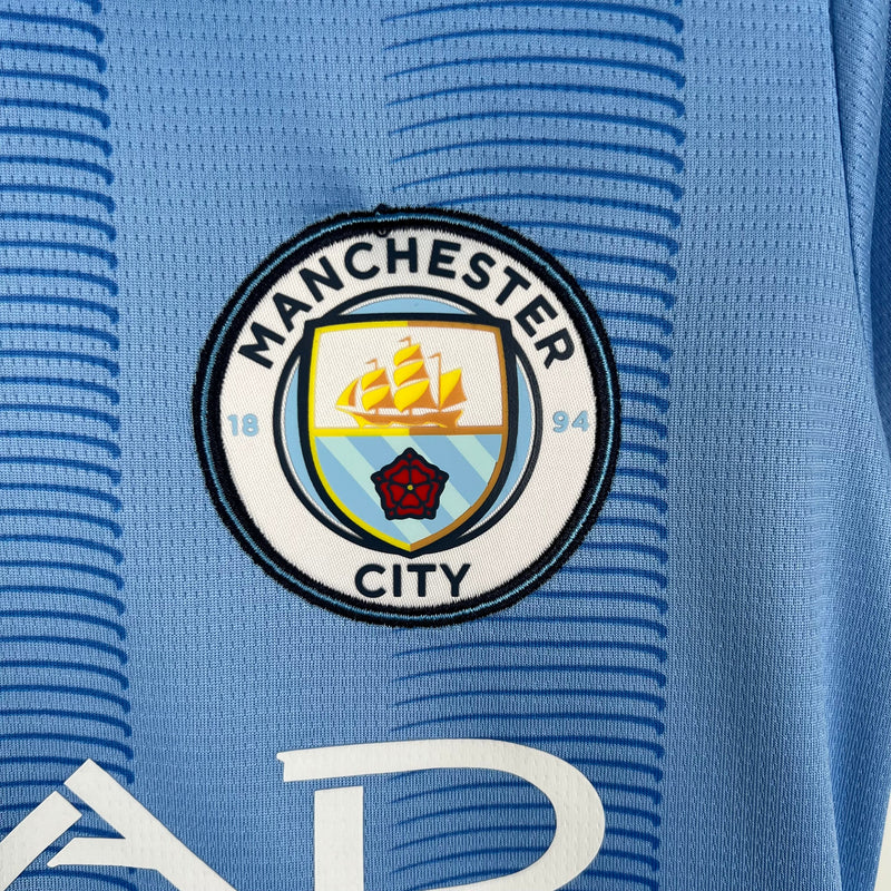 Camisola Feminina Manchester City 2023/24 Home