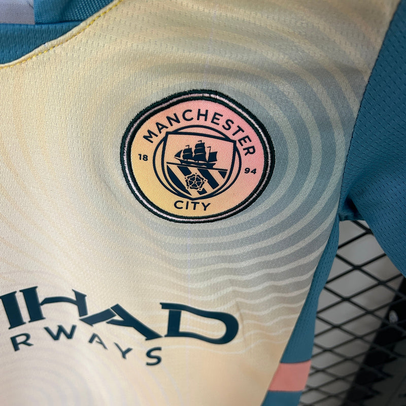 Conjunto Infantil Manchester City 2024/25 -  Fourth
