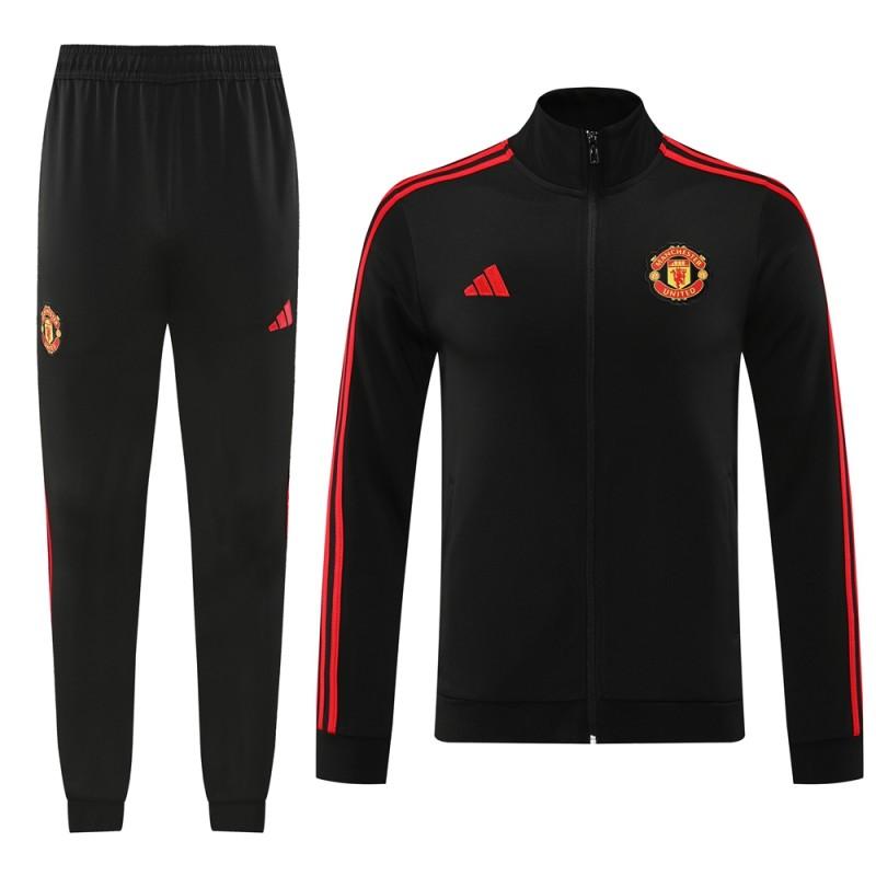 Conjunto de Treino Manchester United 2024-25 - Casaco sem Capuz