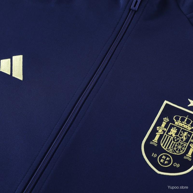 Conjunto de Treino Espanha 2024 - Casaco sem Capuz